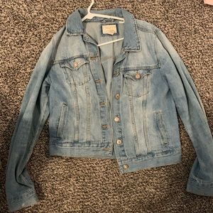 Forever 21 distressed jean jacket